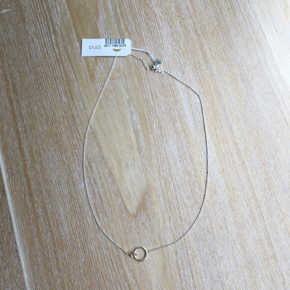 Wilshire Charm Adjustable Silver Necklace